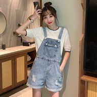 Small Overall Shorts Women 2022 Korean Version Loose High Waist Slimmer Look Age-Reducing All-Match Sling Jumpsuit Small Denim Overalls Shorts Women 2022 Korean Version Loose High Waist Slimmer Look Age-Reducing All-Match Sling Jumpsuit