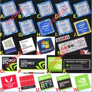 Core 9th Generation 9th Generation core i5 i7 I9 win10 Laptop Computer CPU Label Sticker