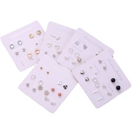 PANORAMA 7 Pairs Stud Earrings Set One Week Week Week Week Ins Korean Style Fashion Plug Earrings Ko