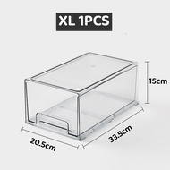 <Buy 3 Get 1 Free> Premium Acrylic Transparent Fridge storage drawer /Refrigerator Organizer/ Food C