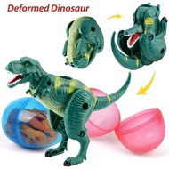 Easter Eggs Filled with Dinosaur Toys Jumbo Deformation Dinosaur Eggs Easter Egg Fillers Plastic Sur
