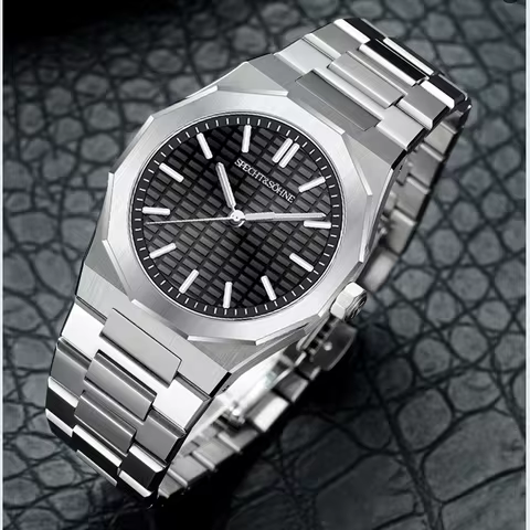 New 2026 Fashion Rare Specht & Söhne Men's Watch Ultrathin 38MM Steel Sapphire Crystal VH31 Quartz W