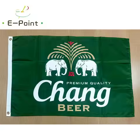 Chang Beer Flag 3ft*5ft (90*150cm) Christmas Decorations for Home Flag Banner Gifts