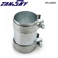 64mm O.D2.5" Exhaust Connector Coupler 304 Stainless Steel Pipe Turbo Joiner EPLJG64ST