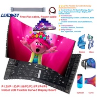 P2 P2.5 P3 P4 P5 Indoor LED Flexible Wall Screen Panel LED Customized shape Display Wave/s shape Dis
