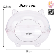 Nhà tắm nhà ngủ gấu trong suốt cho hamter sóc bay...