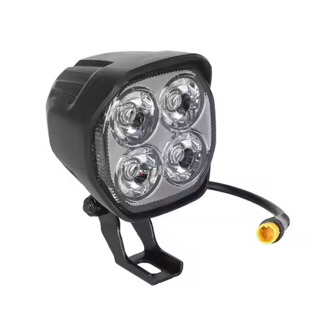 A79E-Waterproof Electric Scooter Headlight LED Front Light Lamp For Kukirin G2 Pro DB Electric Bicyc