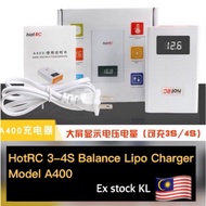 A400 (3-4S) Lipo Battery Balance Charger - HOT RC (4S 14.8V)