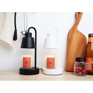Comet Mini Candle Warmer with Black Cherry Soy Candle set and 2pcs of Halogen Lamp (black &amp; white)