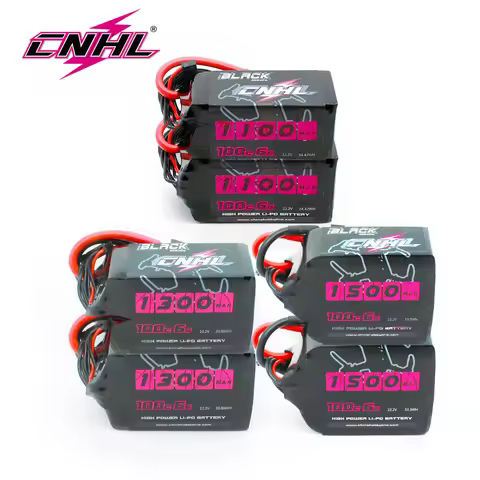 2pcs CNHL Lipo Battery 6S 22.2V 1100mAh 1500mah 100C With XT60 For RC FPV Quadcopter Airplane Helico