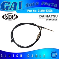 Daihatsu Clutch Cable 66 inches (31340-87525) SBK Cable