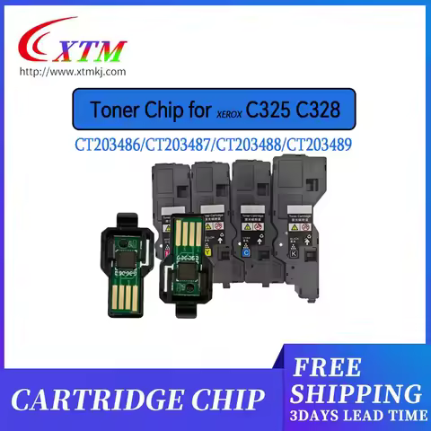 4CPS Compatible CT203486 CT203487 CT203488 CT203489 toner chip for Xerox C325 C325z C325dw C325dw pr