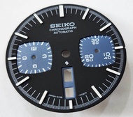 หน้าปัด Seiko Bullhead 6138-0040 chronograph automatic มดดำ