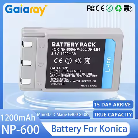 NP-600 NP-500 DR-LB84 1200mAh Battery for Minolta DiMage G400 G500 G600 Konica DR-LB4 Revio KD-310Z 