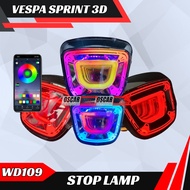 Stoplamp Vespa Sprint 3V V IGET RGB Lazy Infinity 3D Connect HP APK Socket 3in1 Sen PNP WD109 X-Case