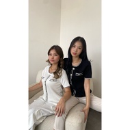 Loola Official - Thea Classy Short Sleeves Top | Korean Knit Premium Top T-Shirt | Premium Korean Knit Top Women's Top