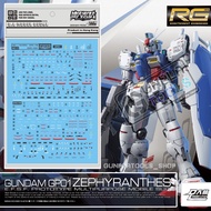 [D.L Model] Water decal RG17 For Gundam GP01 Zephyranthes + GP01Fb Full Burnern (RG 1/144)