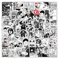 50pcs Cool Okarun DAN DA Stickers Momo Ayase Anime Sticker Luggage Skateboard Suitcase Black White D