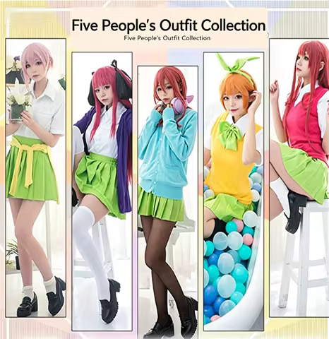 Anime The Quintessential Quintuplets Cosplay Costume Gotoubun No Hanayome Nakano Ichika Nino Miku Yo