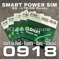 SMART 0918 Hard-to-Find Vanity Rare Classic Prepaid 5G+LTE/4G-ready Power SIM