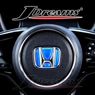 J-Dreams Magical Crystal Steering Emblem Sticker (BLUE) for Honda Jazz FIT City GM6 GM2 GN2 Civic FE