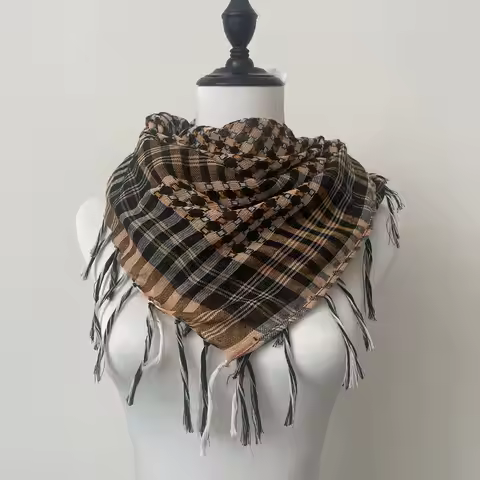 New Lightweight Arab Headscarf Thin Arafat Square Scarf Tactical Outdoor Camping Muslim Square 8SJ29