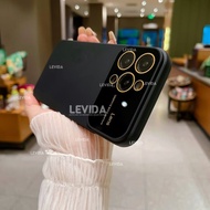 realme 5i realme 5s case big lens macaron realme 5i realme 5s  - hitam realme 5i