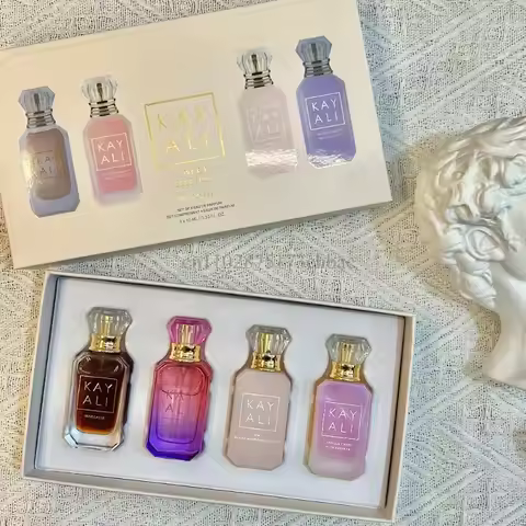 4x10ml KAYALI Unisex Eau De Parfum Set Long Lasting Floral Fruity Musk Vanilla Royale Mini Travel Pe