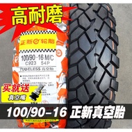 [100% authentic] Genuine New Tire 100/90-16 Motorcycle Outer Tire Vacuum Tire Steel Wire Tire Front 