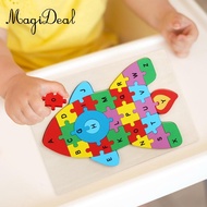 MagiDeal Alphabet Puzzle Cartoon Abc Puzzles Block Toy Abc Animal Puzzle Abc Letter Wooden Puzzle fo