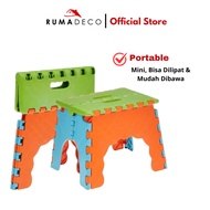 Rumadeco Children's Stool Chair Folding Portable Thick Plastic | Foldable Chair