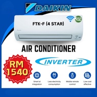 DAIKIN Air conditioner FTKF 1hp/1.5hp/2hp/2.5hp Standard Inverter 4star Built in WIFI 🎉  Ready stock 🎉