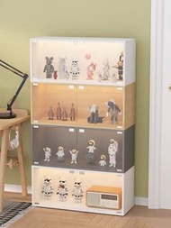 《喜歡家用手辦展示櫃樂高貨架櫃多層亞克力門書櫃模型玩具透明收納櫃》