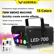 Fog Machine 700W Wireless Remote Control Stage Smoke Machine LED RGB Fog Machine -13 Colors Variable