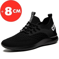 《819》Sneakers Man Elevator Shoes Height Increase Shoes for Men Insoles 8CM Sports Heightening Shoes