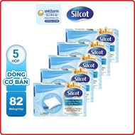 Combo box of Silcot makeup remover cotton 82 pieces/box