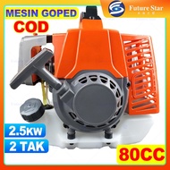 MESIN 80cc Boat Outboard Engine 2-Stroke Pull Engine Includes Goped Engine Tank 1E53F 2.5KW 3HP For 