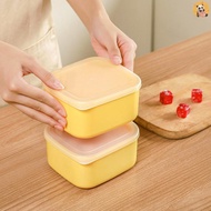 [CO] 1Pc Butter Cheese Slice Holder With Lid Plastic Clear Cheese Box Sliced Cheese Container Fridge