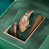 2026 Hollow Snake Watch Hot-selling Diamond-studded Snake Bracelet Watch Snake Bracelet Quartz Open 
