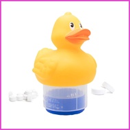 Chlorine Tablet Floater Adjustable Floating Chlorine Dispenser Large Capacity Holder Duck Shape Tabl