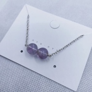 lavender amethyst crystal necklace