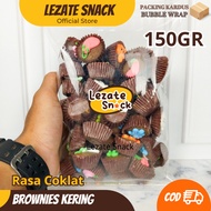 Mini Dry Brownies Cake 150GR Crispy Sweet Delicious / Bronis Dry Brownies Crispy Kiloan Amanda Baked