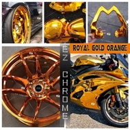 Ez Chrome Royal Gold Orange Paint Coating Polish Motor Accesories Magic Paint Chrome Powder Samurai 