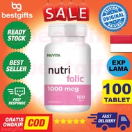 NUVITA NUTRI FOLIC ACID 1000 MCG ASAM FOLAT IBU PROGRAM HAMIL MENYUSUI PROMIL PERKEMBANGAN JANIN 100