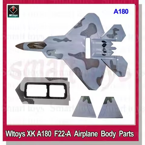 Wltoys XK A180 F22 RAPTOR Fuselage Horizontal Vertical Tail Body for WL F-22A 4CH Fixed RC Plan Air 