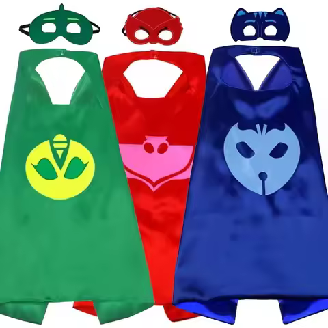 PJ Masks Role-playing Costumes, Complete with Masks, Perfect for Halloween, Birthday Parties, and Ch