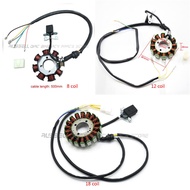 8 12 18 Coil Pole Stator Magneto 200W Engine Lifan Zongshen CG250 Engine 150CC 250cc ATV QUAD BUGGY Go karts