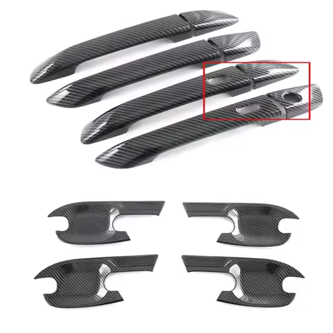 For Isuzu D-MAX DMAX 2021 2022 2023 2024 ABS Carbon Fiber Side Door Handle Bowl Cover Trim Protector