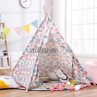 Children Toy Tent Kids Cotton Canvas Play Tent Teepee Large Portable Wigwam Pretend Play House Indian Tent 165cm135cm Height