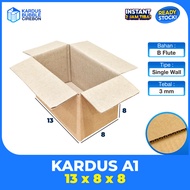 13x8x8 cardboard box packaging PLAIN NEW
